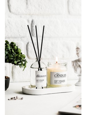 Lalezen Pudra Kokusu ve Mum Şeffaf ( Beyaz Stantli)