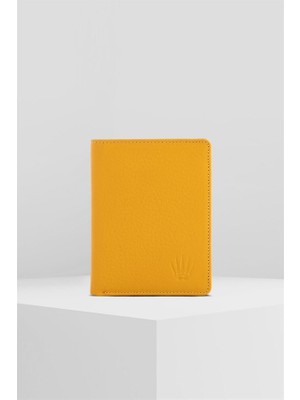 BIFOLD SLIM FLOTTER YELLOW HAKİKİ DERİ CÜZDAN