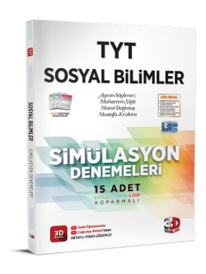 3D Yayınları TYT Sosyal Bilimler Simülasyon Denemeleri - TYT Deneme