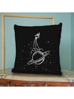 Hediye Sepeti Hediyesepeti Uzay Tasarımlı Yastık