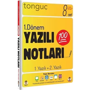 Tonguç Akademi Tonguç Yayınları 8. Sınıf Yazılı Notları 1. Dönem 1 ve 2. Yazılı