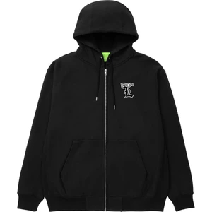 Touz Moda Death Note Oversize Fermuarlı Siyah Kapüşonlu Hırka