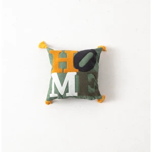 Tekli Premium Punch Işlemeli Kırlent Kılıfı