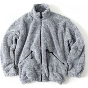 Gri Oversize Pelüş Ceket