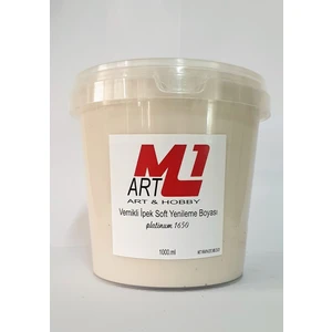 M1 Art Vernikli Ipek Soft Yenime Boyası 1000.ML-MOBILYA,FAYAS,MERMER,SERAMIK,CAM,BEYAZ Eşya Tüm Yüzeyler