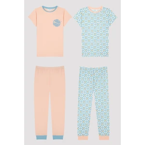 Kız Çocuk Flower Power 2li Pijama Takımı