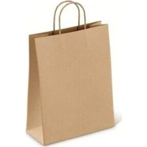 Ecen Plast Kraft Karton Çanta 30 Adet
