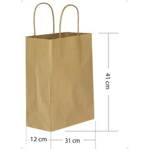 Ecen Plast Kağıt Çanta Hediye ve Alışveriş Çantası 25'li (32X41X12CM)