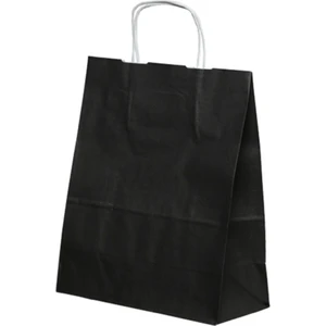 Ecen Plast Siyah Çanta 25X12X31 ( 25 Adet ) ( Kağıt Poşet Çanta )