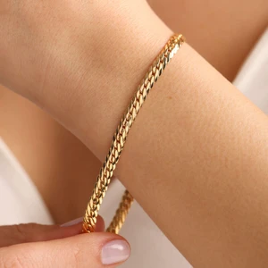 Sembol Gold 14 Ayar Altın Gurmet Bileklik 5mm