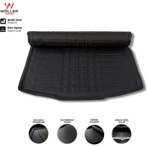 Fiat Egea Station Wagon Bagaj Havuzu 2015 Sonrası 3D Wöller Ultraflex Esnek