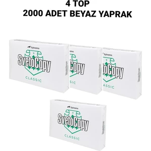 A4 Fotokopi Kağıdı 2.000 Adet Beyaz Yaprak
