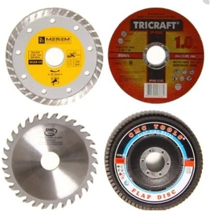 Kesici Taş Seti 4lü 115MM Mermer Ahşap Granit Demir Fayans Kesme Disk Seti Takımı