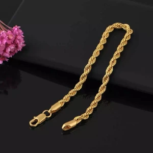 Asya Jewellery Paslanmaz Çelik Unisex Burgu Halat Zincir Bileklik