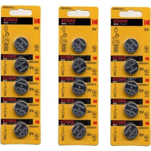 CR2032 Lityum 3V Düğme Pil 15'li