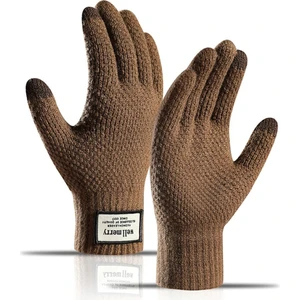 Outdoor Kayak Yürüyüş Termal Rüzgar Geçirmez Kaşmir Yün Kışlık Eldiven