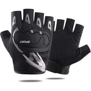 Fitness Bisiklet Silikon Kaymaz/ Nefes Alabilen Outdoor Spor Eldiven