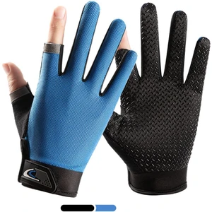 Bisiklet Golf Fitness Nefes Alabilen 2 Parmak Kesik Outdoor Spor Eldiven