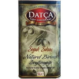 Datça Soğuk Sıkım Zeytinyağı Teneke 5 lt