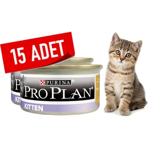Pro Plan Kitten Tavuk Etli Yavru Kedi Konservesi 85 gr x 15 Adet