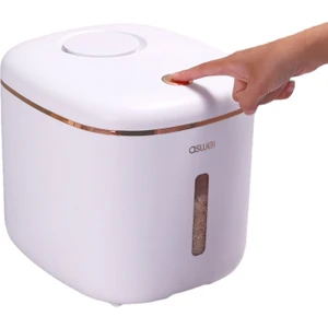 Böcek Geçirmez ve Neme Dayanıklı Mühürlü Ev Pirinç Kovası Tahıl Saklama Kutusu 10 Kg. (Yurt Dışından)