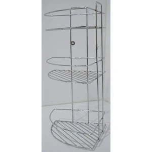 Filamento Paslanmaz Üçlü 300X230X500 Banyo Köşe Çelik Krom Parlaklığı Rafı Şampuanlık Köşelik