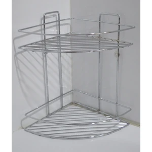 Filamento Paslanmaz Ikili 300X230X320 Banyo Köşe Çelik Krom Parlaklığı Rafı Şampuanlık Köşelik