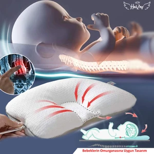 Ayarlanabilir Düz Kafa Yastığı Kafa Şekillendirici Yastık 0-3 Yaş Bebek Yastığı Düz Kafa Sendromu