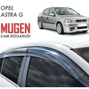 ŞüsCarOto Aksesuar Opel Astra G 1998-2004 Uyumlu Mugen Cam Rüzgarlığı Seti Piano Black lü Ithal