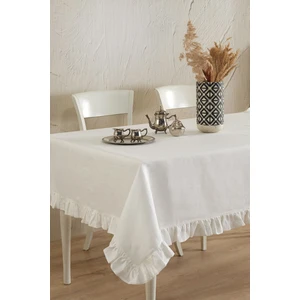 Ödel Home Keten Fırfırlı Masa Örtüsü