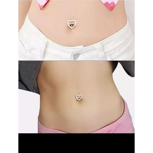 Ares Collection Cerrahi Çelikboş Kalp Göbek Piercingi