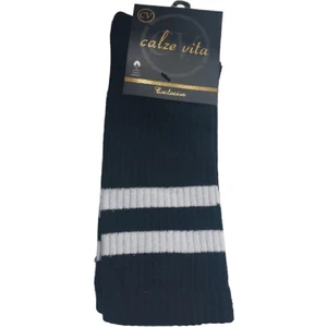 Calze Vita Şerit Desenli Pamuklu Havlu Soket Çorap