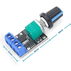 Roba 5V / 16V 10A Mini Dc Motor Sürücü Hız Kontrol Devresi 0-100% Pot Kontrollü Pwm Açma Kapama