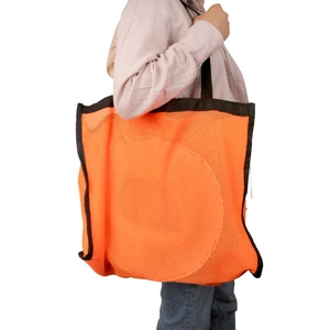 Juzk Solutions Unisex Turuncu File Alışveriş Plaj Çantası