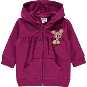 Civil Baby Kız Bebek Kapüşonlu Hırka 6-18 Ay Mor
