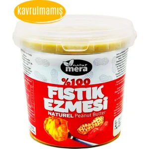 %100 Saf Şeker Ilavesiz Kavrulmamış Çiğ Fıstık Ezmesi 1 kg