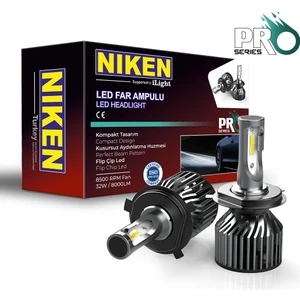 H4 led xenon far aydınlatma seti şimşek etkili niken pro 7600lm