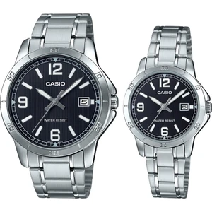 MTP-LTP-V004D-1B2UDF Çift Kol Saati (Kadın-Erkek)