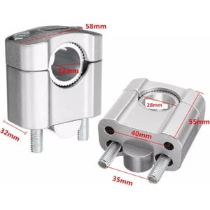 Motosiklet Gidon Yükseltici 22MM/28MM Düz  Ünversal Cnc