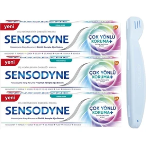 Diş Macunu Çok Yönlü  Plus Ve Hassasiyete Karşı  Ferah Nefes 50 Ml X 3 Adet + Diş Fırçası  Kabı Li