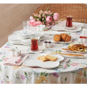 Clover 28 Parça 6 Kişilik Porselen  Kahvaltı/servis Takımı