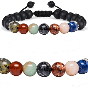 Tesbih Atölyesi Sertifikalı Öğrenci Bilekliği Akik Kalsit Amazonit Labradorit Mercan Lapis Doğal Taş Bileklik