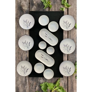 Lavanta 14 Parça 6 Kişilik Kahvaltı Takımı