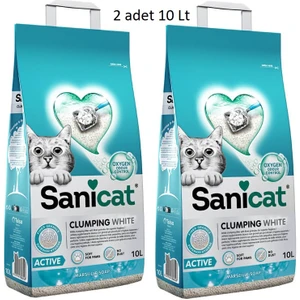 Active Topaklaşan Marsilya Sabunu Kokulu İnce Kedi Kumu 2 x 10 Lt
