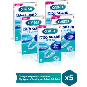 Proguard & Retianer Diş Aparatı Temizleyici Tablet 150 Adet (30 x 5)