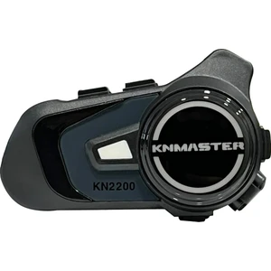 KN2200 Motosiklet Kask Interkom Bluetooth Intercom Kulaklık Seti Gri