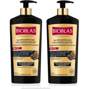 Siyah Sarımsak Şampuanı 1000 ml 2'li Set