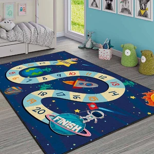 Modern Dekoratif Yıkanabilir Kaymaz Taban Halı – İnce, Yumuşak Salon Halısı, Mutfak Halısı ve Yolluk