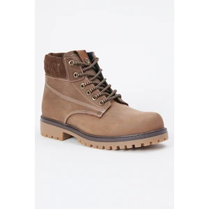 Wrangler Deri Kahverengi Nubuk Casual Bot