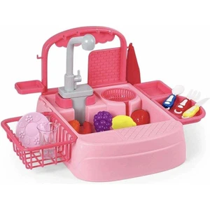 Pilli Mutfak Lavabosu Pembe